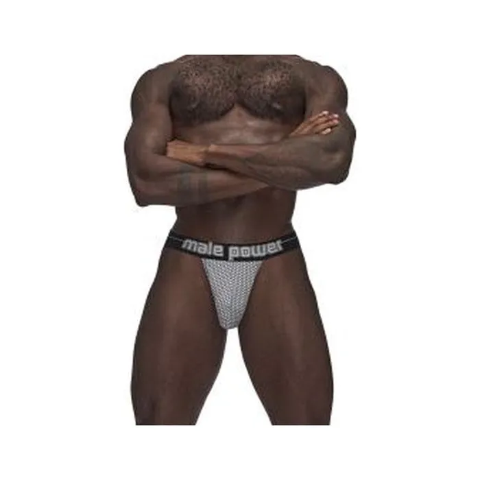 Male Sex Toys Male Power Male Power Sexagon Strappy Ring Jock Grey