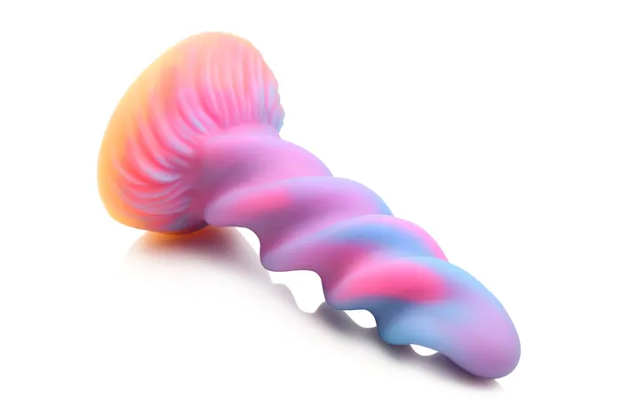 Moon Rider Unicorn Fantasy Ribbed Dildo - Glow In The Dark | XR Brands Female Sex Toys