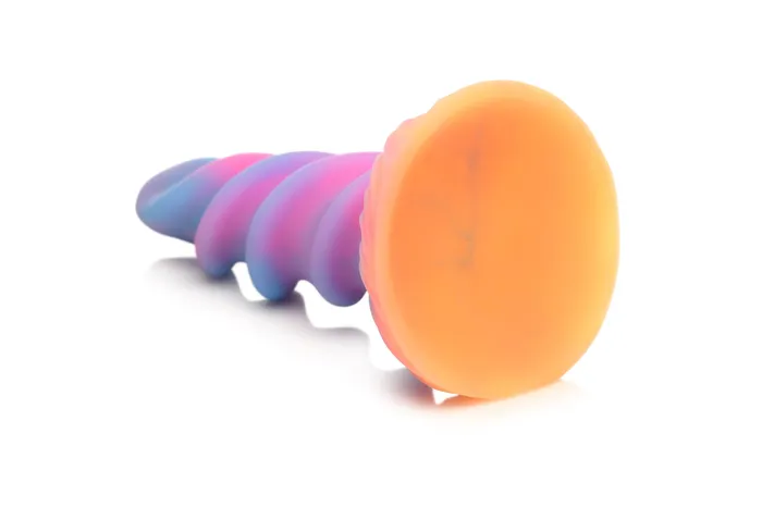 Moon Rider Unicorn Fantasy Ribbed Dildo - Glow In The Dark | XR Brands Female Sex Toys