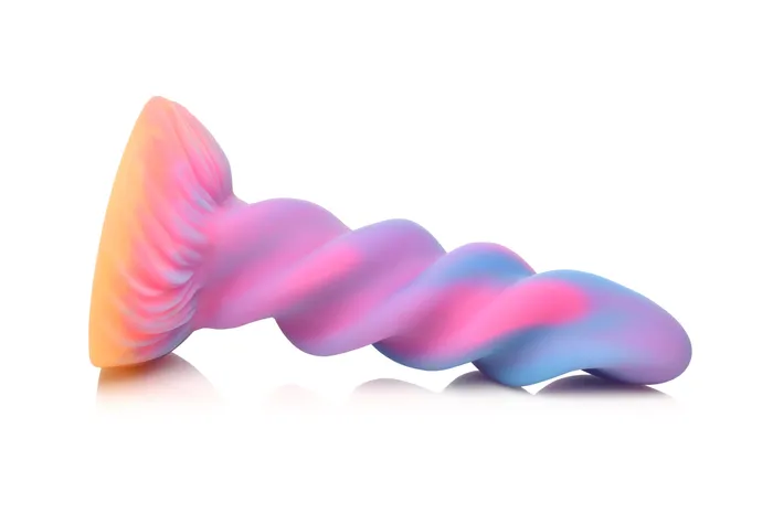 Moon Rider Unicorn Fantasy Ribbed Dildo - Glow In The Dark | XR Brands Female Sex Toys