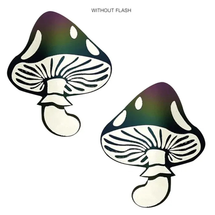 Neva Nude Rainbow Reflective Toadstool Nipple Cover Pasties | Female Sex Toys