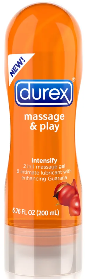 Paradise Marketing Couples Durex Massage Play 2 in 1 Intensify Guarana 676 Fl Oz 200 ml