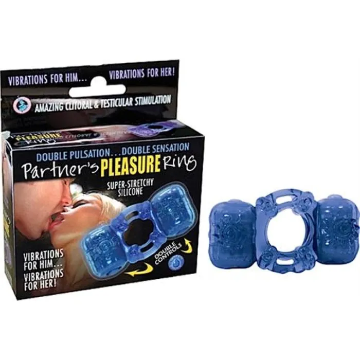 Partners Pleasure Ring Blue Nasstoys Vibrators