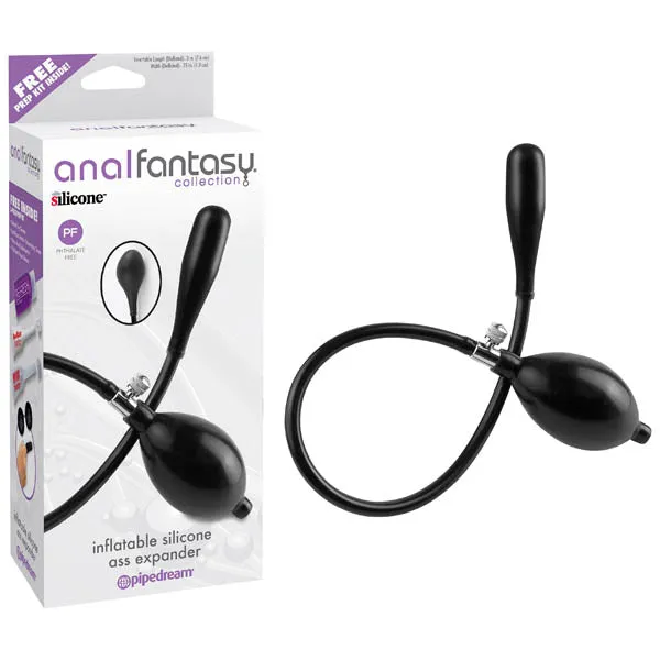 Pipedream Anal Anal Fantasy Collection Inflatable Silicone Ass Expander Black Inflatable Anal Probe PD466723