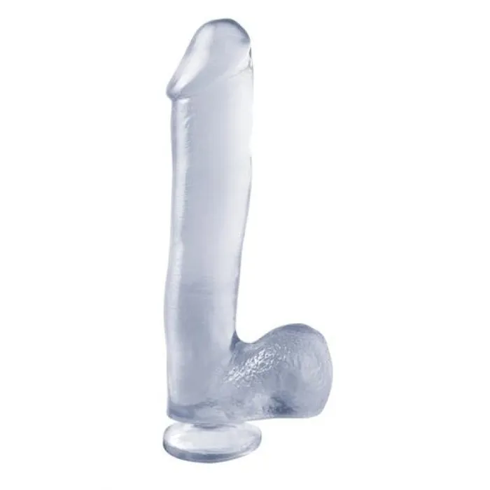 Pipedream Basix Rubber Works - 10 Inch Dong With Suction Cup - Clear | Dildos