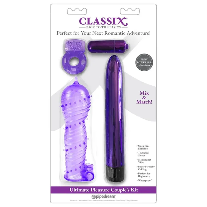 Pipedream Vibrators | Classix Ultimate Pleasure Couples Kit - Purple