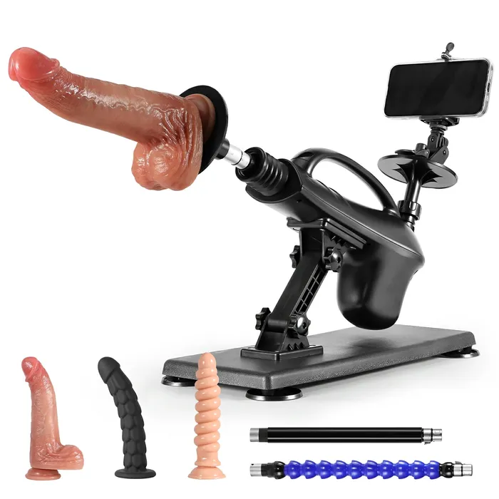 Powerful Female Sex Machine Set With 3 Dildos Lovetoyshub Female Sex Toys