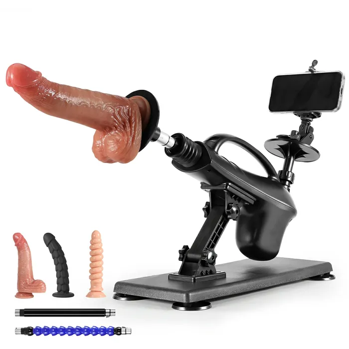 Powerful Female Sex Machine Set With 3 Dildos | Lovetoyshub Female Sex Toys