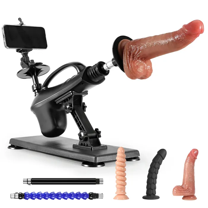 Powerful Female Sex Machine Set With 3 Dildos | Lovetoyshub Female Sex Toys