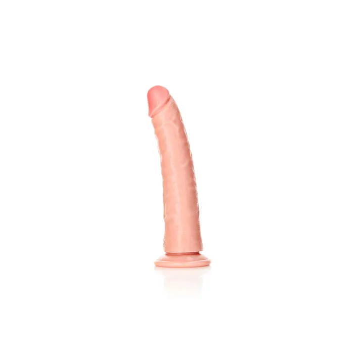 REALROCK Realistic Slim Dildo with Suction Cup - 18cm-(rea114fle) | Shots Toys Female Sex Toys