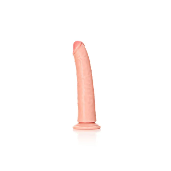 REALROCK Realistic Slim Dildo with Suction Cup - 18cm-(rea114fle) | Shots Toys Female Sex Toys