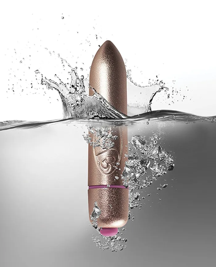 Rocks Off RO-80mm Fully Amped Bullet Vibrator 7 Speed Gold | Rocks Off Female Sex Toys