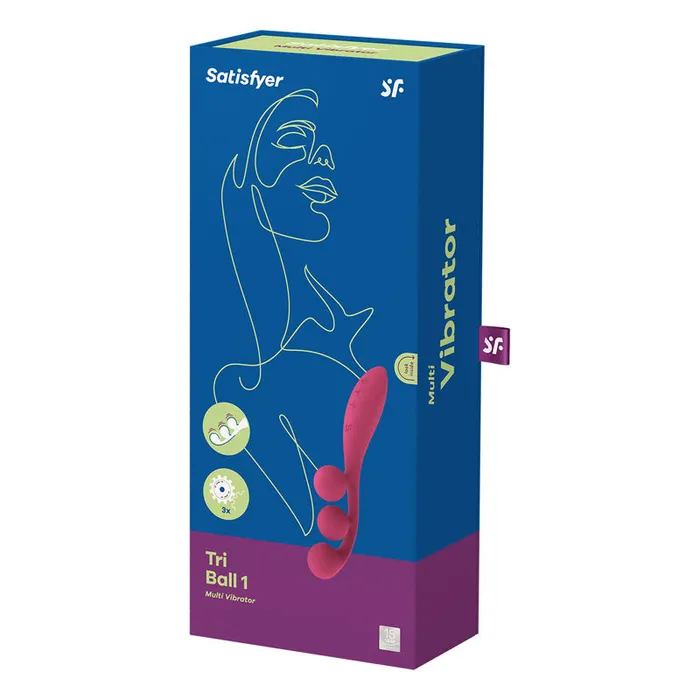 Satisfyer Tri Ball 1 - Red USB Rechargeable 3-Motor Vibrator | Satisfyer Vibrators