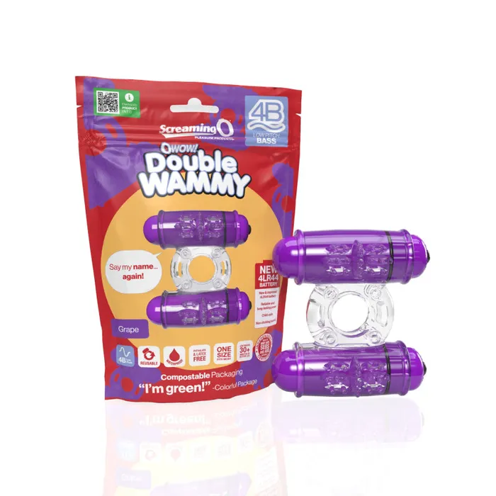 Screaming O Dildos | 4b Double Wammy - Grape