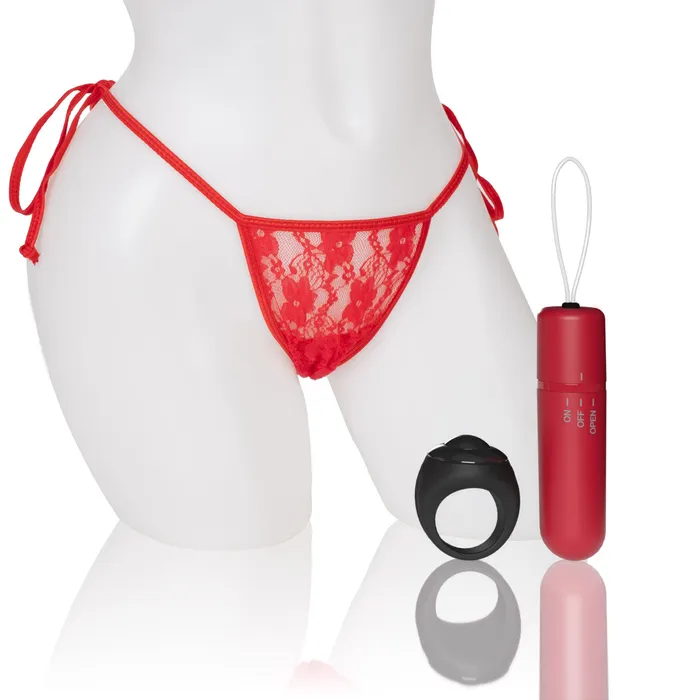 Screaming O Screaming O 4t Vibrating Panty Set With Remote Control Ring Red Female Sex Toys