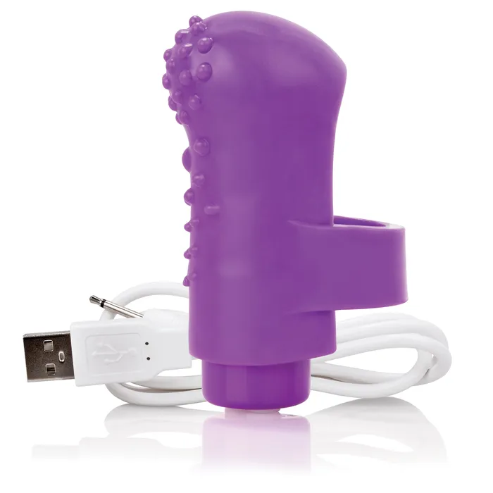 Screaming O Vibrators Charged Fingo Rechargeable Finger Vibe Purple