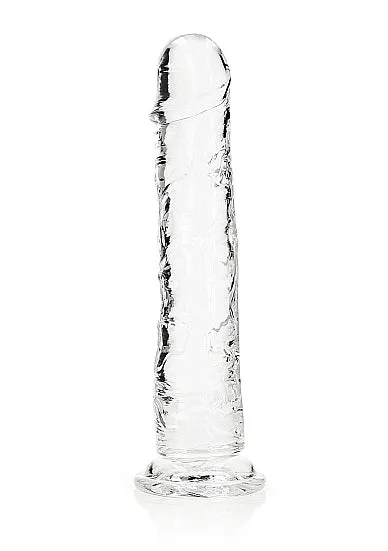 Shots America Realrock Realistic Straight Dildo 11in Transparent | Female Sex Toys