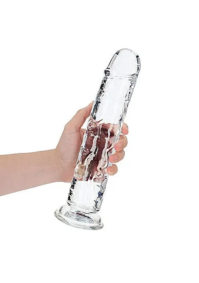 Shots America Realrock Realistic Straight Dildo 11in Transparent | Female Sex Toys