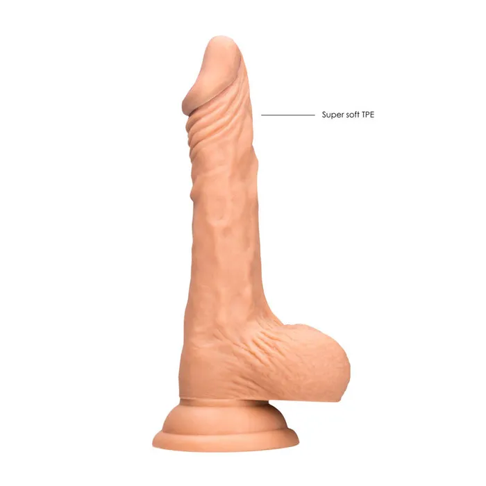 Shots Toys Female Sex Toys | REALROCK 7'' Realistic Dildo With Balls - Flesh 17.8 cm Dong