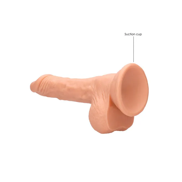 Shots Toys Female Sex Toys | REALROCK 7'' Realistic Dildo With Balls - Flesh 17.8 cm Dong