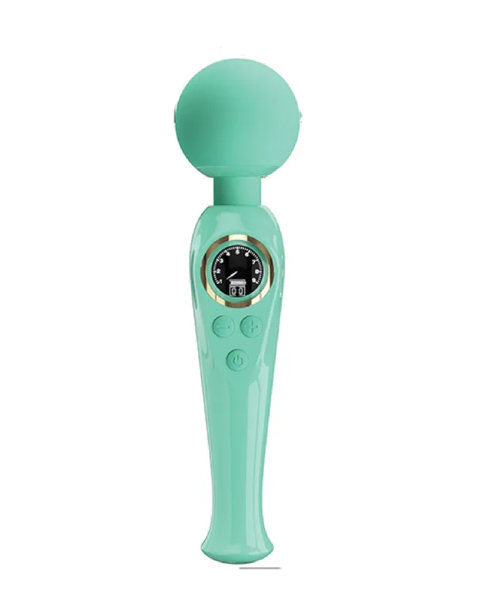 Skylar Led Digital Display Wand Turquoise Pretty Love Vibrators