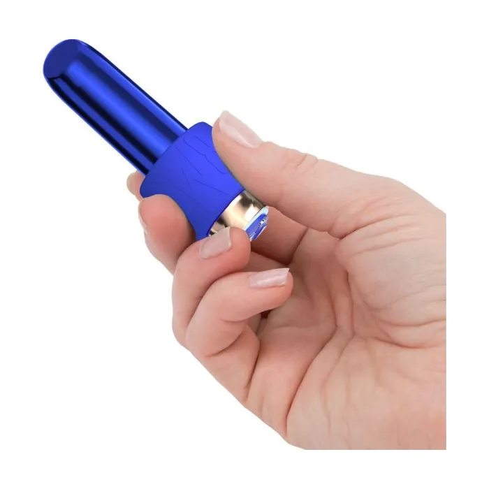 Swan Vibrators Maximum Comfy Cuff Rechargeable Bullet Blue