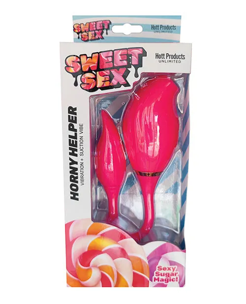 Sweet Sex Horny Helper Vibration Suction Vibe Magenta Hott Products Vibrators