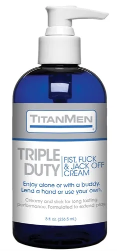 Titanmen Triple Duty Fist Fuck and Jack Off Cream Bulk 8 Fl Oz Doc Johnson Vibrators