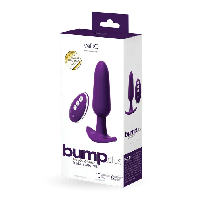 VeDO Bump Plus Rechargeable Remote Control Anal Vibrator | VeDO Anal