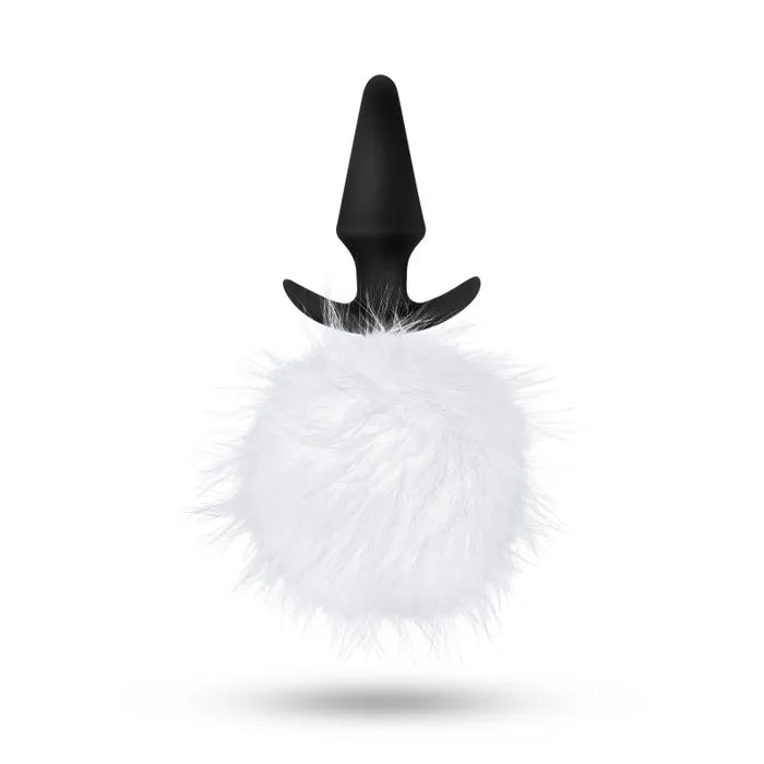 Vibrators Blush Novelties Pom Plugs Fur Pom Pom White