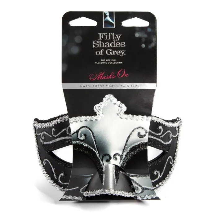 Vibrators | Lovehoney Fifty Shades Fifty Shades of Grey Masks on Masquerade Mask Twin Pack