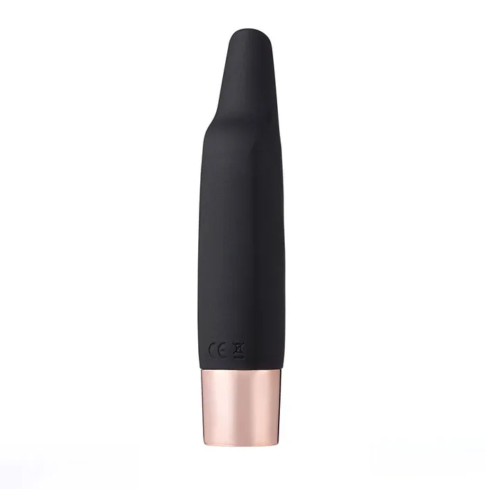 Vibrators Maia Toys Aspen 15Function Rechargeable Wireless Flickering Tip Vibrator Black