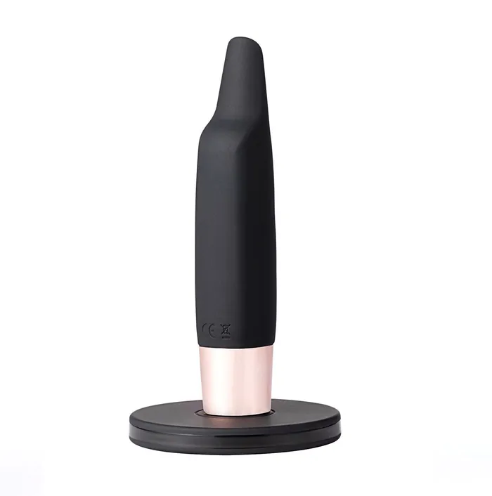 Vibrators | Maia Toys Aspen 15-Function Rechargeable Wireless Flickering Tip Vibrator - Black