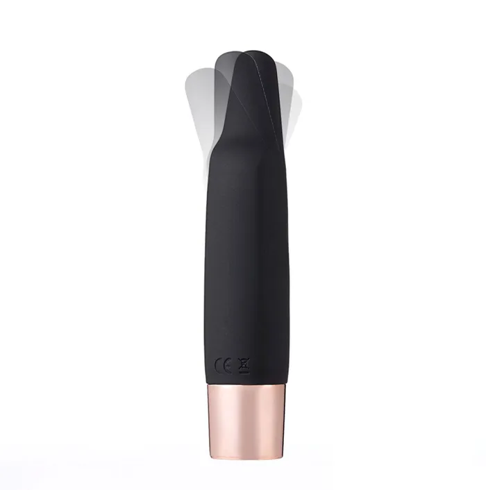 Vibrators | Maia Toys Aspen 15-Function Rechargeable Wireless Flickering Tip Vibrator - Black