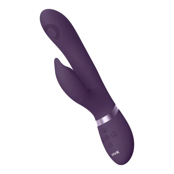 Vibrators | Vive AIMI 3x Motor Swinging Rabbit - Purple 22.3 cm USB Rechargeable Rabbit Vibrator - Shots Toys