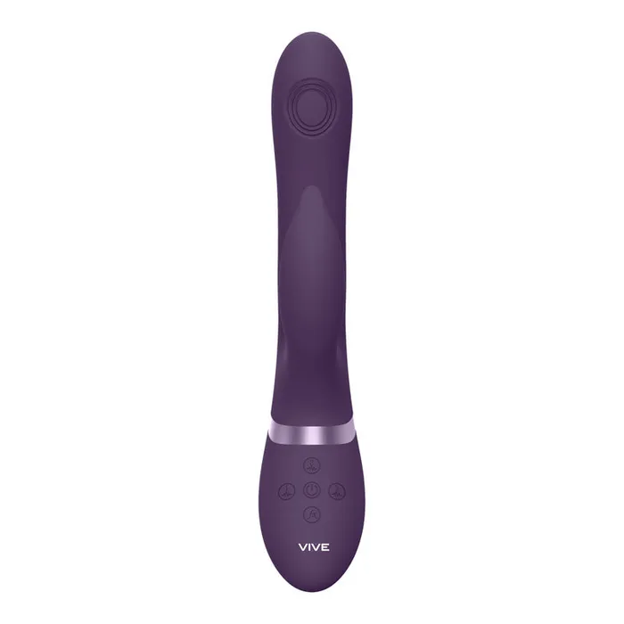 Vibrators | Vive AIMI 3x Motor Swinging Rabbit - Purple 22.3 cm USB Rechargeable Rabbit Vibrator - Shots Toys