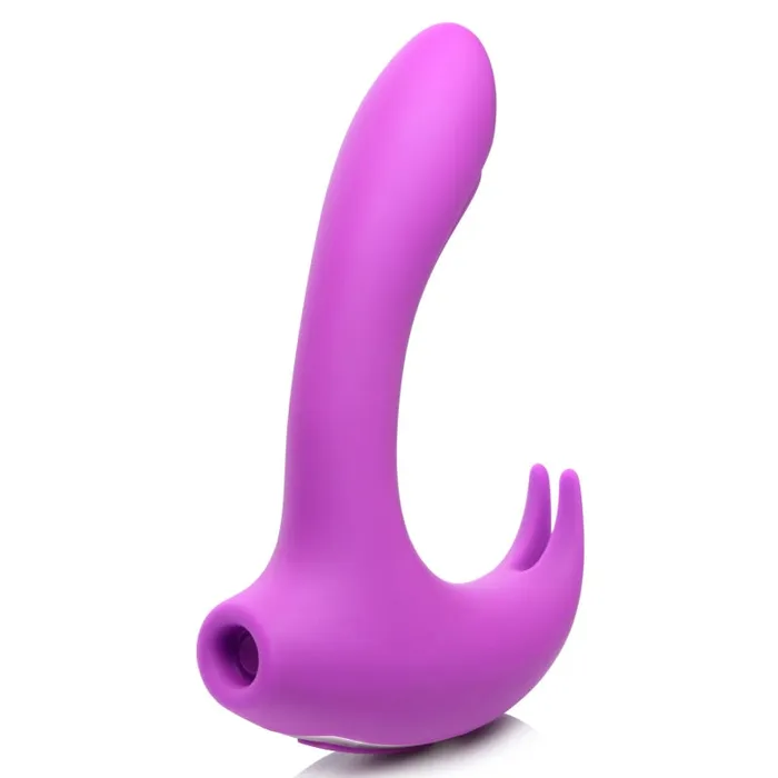 Vibrators Xr Brands Inmi 12x Lux Rocker Pulsing and Vibrating GSpot Rabbit Pink