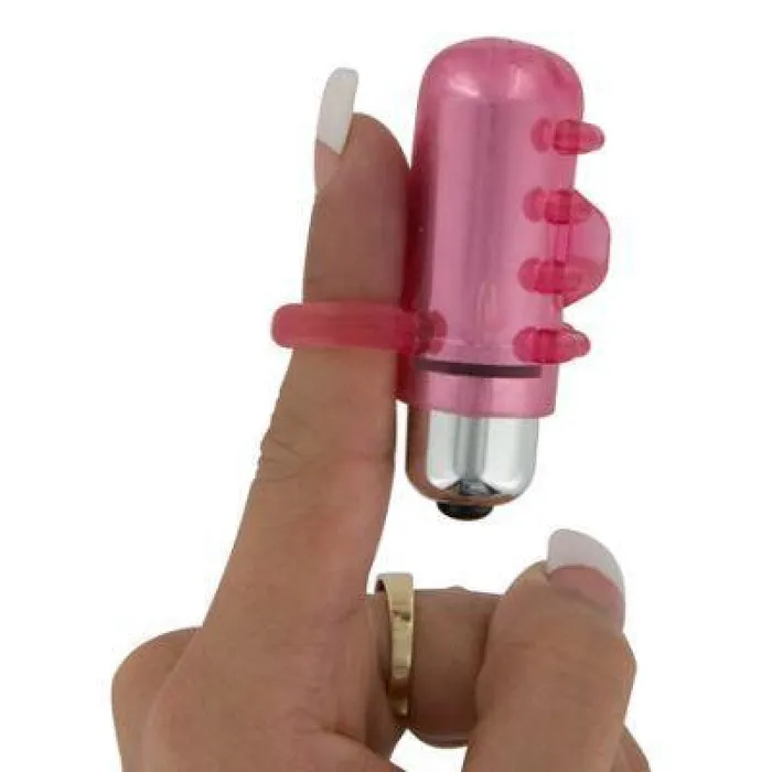 XR Brands Trinity Vibes Vibrators Orgasmic Finger Vibe Tickler Red