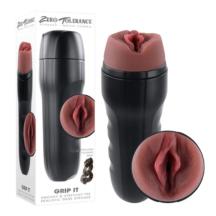 Zero Tolerance Male Sex Toys Zero Tolerance GRIP IT DARK Brown Vagina Stroker