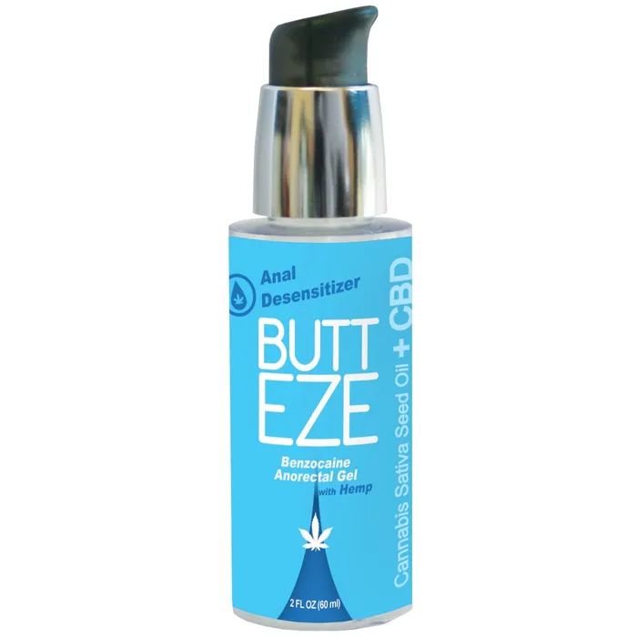 Adam and Eve Sexual Health Wellbeing Butt Eze Desensitizing Lubricant wHemp Seed Oil 2 oz