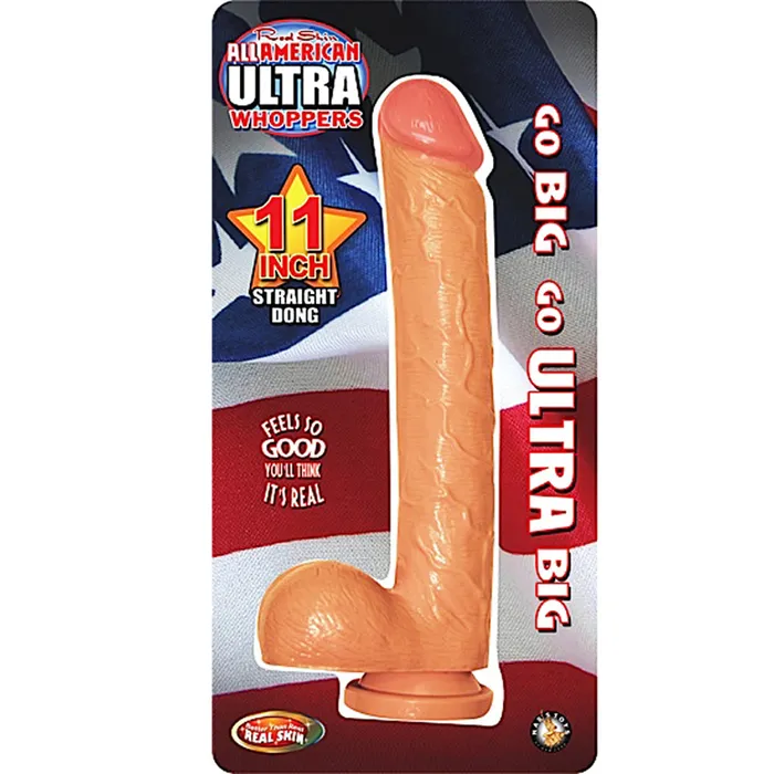 All American Dildos All American Ult Whopper 11in Str8 Dong Flsh