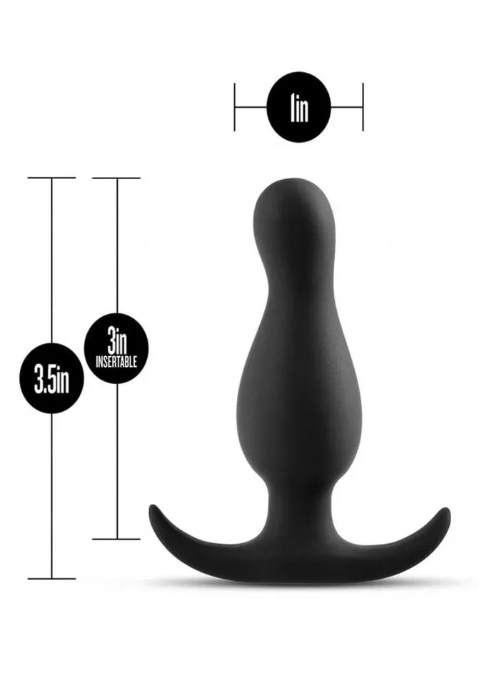 Anal Adventures Male Sex Toys Anal Adventures Platinum Curve Silicone Butt Plug