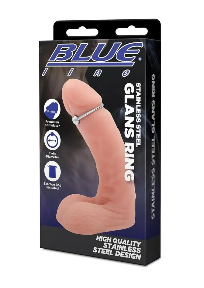 Anal Blue Line CandB Gear Blue Line Glans Ring 33mm Stainless