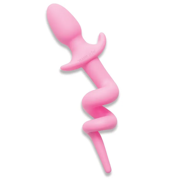 Anal WhipSmart WhipSmart Furry Tales 35 Inch Silicone Piggy Tail Butt Plug Pink 89 cm