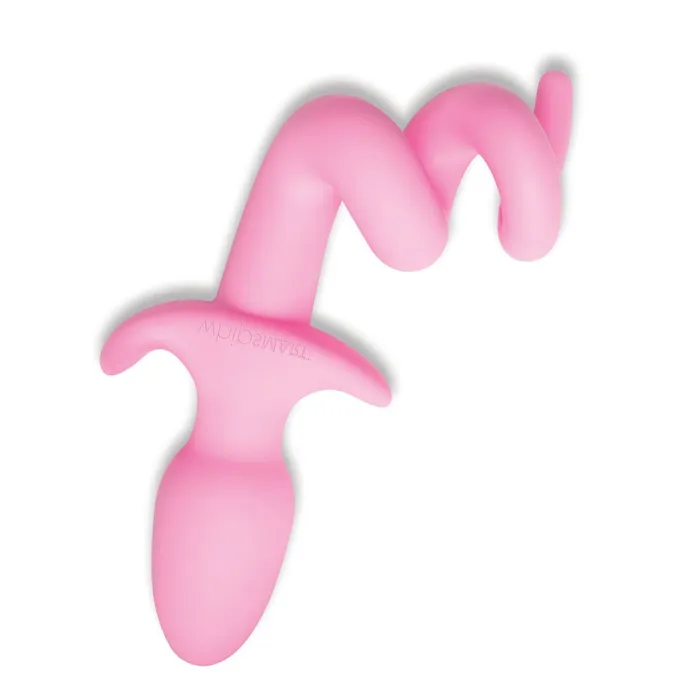 Anal WhipSmart WhipSmart Furry Tales 35 Inch Silicone Piggy Tail Butt Plug Pink 89 cm