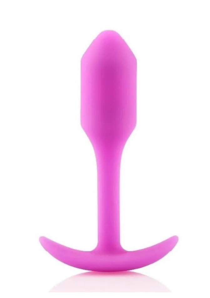 bVibe Anal BVibe Snug Plug 1 Silicone Weighted Butt Plug Fucshia