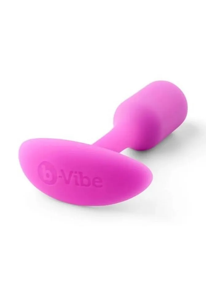 bVibe Anal BVibe Snug Plug 1 Silicone Weighted Butt Plug Fucshia