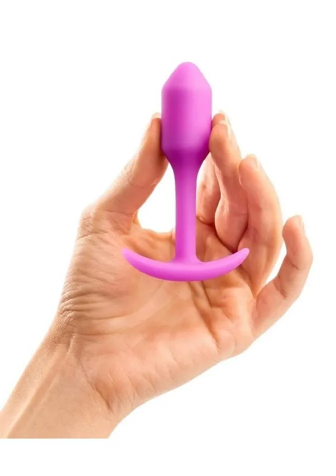 bVibe Anal BVibe Snug Plug 1 Silicone Weighted Butt Plug Fucshia