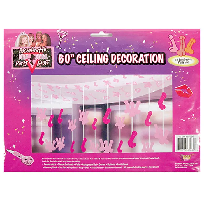 Bachelorette Penis Ceiling Decoratio Forum Novelties Inc Male Sex Toys