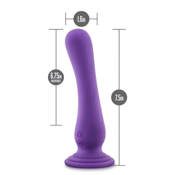 Blush Novelties Female Sex Toys Blush Impressions N4 Vibrating Dildo with Suction Cup